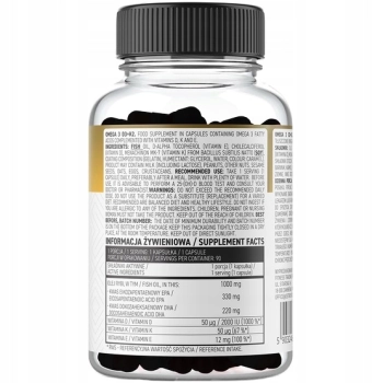 OstroVit Omega 3 D3+K2 90 kaps.