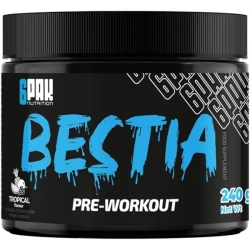 6PAK Bestia przedtreningówka 240g smak tropikalny