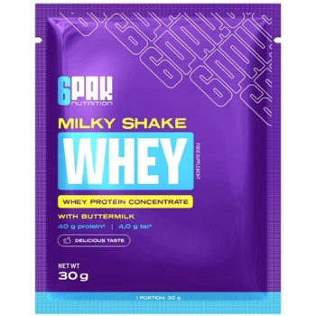 6PAK Milky Shake Whey saszetka - 30g