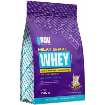 6PAK Milky Shake Whey 700g lody pistacjowe