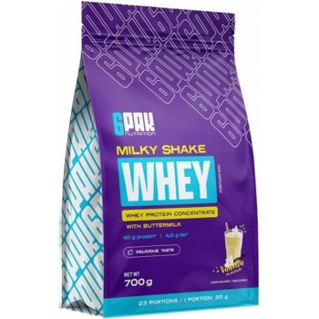 6PAK Milky Shake Whey 700g wanilia
