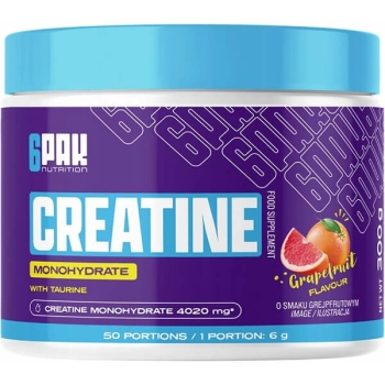 6PAK Nutrition Creatine Monohydrate 300g grefpfrut