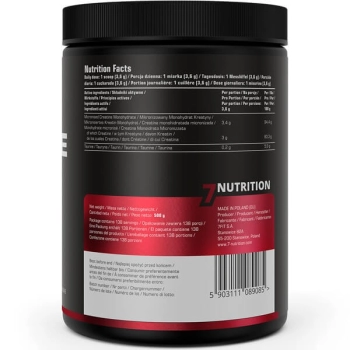 7Nutrition Creatine Monohydrate 500g natural - skladniki