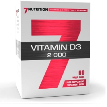 7Nutrition Vitamin D3 2000 60 vege kaps.