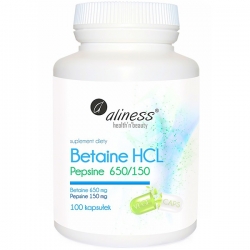 Aliness Betaine HCL Pepsine 650/150 100 kaps.