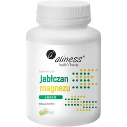 Aliness Jabłczan Magnezu 100 mg z B6 P-5-P 100 kapsułek vege
