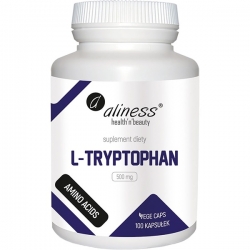 Aliness L-Tryptophan (tryptofan) 100 vege kaps.