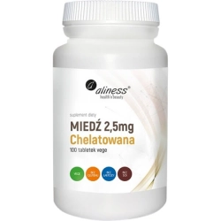 Aliness Miedź Chelatowana 2,5 mg 100 tabletek vege