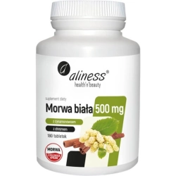 Aliness Morwa Biała 500 mg 180 tabletek