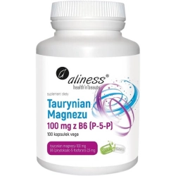 Aliness Taurynian Magnezu 100 mg z B6 (P-5-P) 100 kapsułek