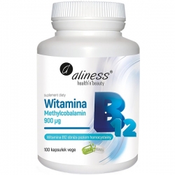 Aliness Witamina B12 - Metylokobalamina 900µg 100 vege kaps.
