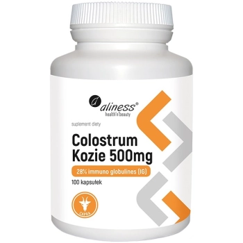 Aliness Colostrum Kozie 500mg 100 kapsułek