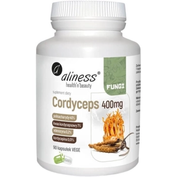 Aliness Cordyceps 400mg 90 kapsułek vege