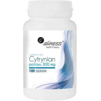 Aliness Cytrynian Potasu 300 mg – 100 tabletek vege