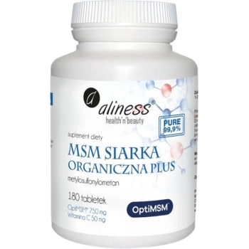 Aliness Siarka Organiczna Opti MSM 180 tabletek