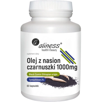 Aliness Olej z nasion czarnuszki 1000mg 60 kaps.