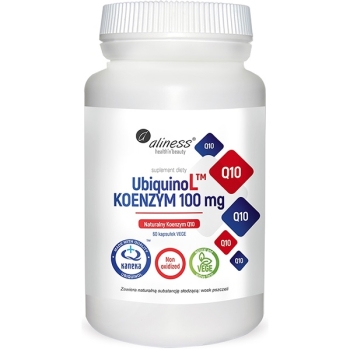 Aliness UbiquinoL KANEKA Naturalny Koenzym Q10 100 mg 60 vege kaps.