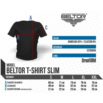 Beltor T-Shirt Wrestling Team Melange - koszulka szara