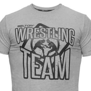 Beltor T-Shirt Wrestling Team Melange - koszulka szara