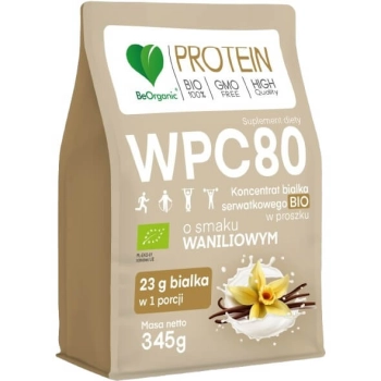 BeOrganic WPC 80 345g białko waniliowe