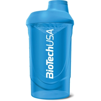 BioTech USA Shaker Wave Cyjan 600ml