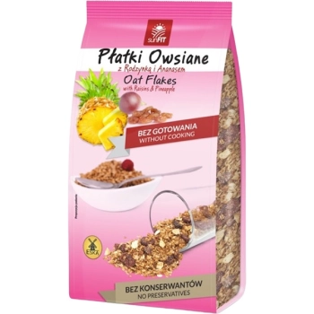Eska SunFIT Płatki Owsiane Instant z Rodzynką i Ananasem 250g