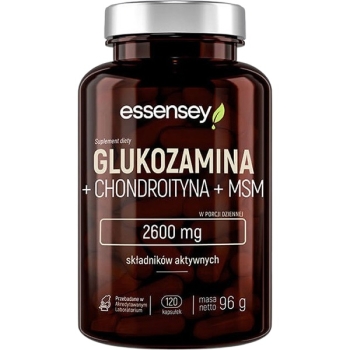 Essensey Glukozamina + Chondroityna + MSM 120 kaps.