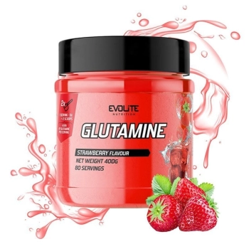 Evolite Glutamine - opakowanie 400g truskawka