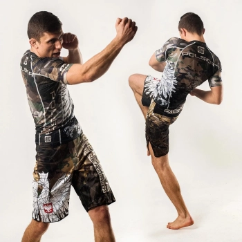 Extreme Hobby Short Sleeve Rashguard Polska Camo