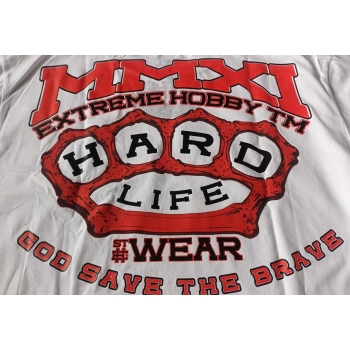 Extreme Hobby T-Shirt Hard Life - koszulka biała