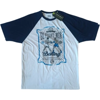 Extreme Hobby T-Shirt Boxing Raglan White and Navy