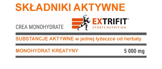 Extrifit Crea Monohydrate składniki