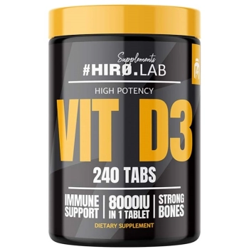 HIRO.LAB Vit D3 - Witamina D3 8000 IU - 240 tabs