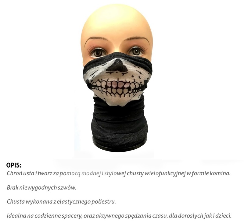 Bandana Czacha - chusta wielofunkcyjna