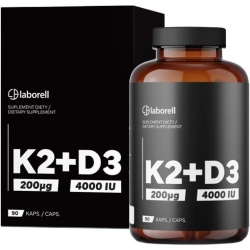 Laborell Naturalna Witamina K2 + D3 4000 90 kapsułek