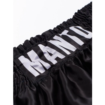 MANTO Spodenki Muay Thai Dual Czarno-Srebrne