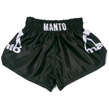 MANTO Spodenki Muay Thai Dual Czarno-Srebrne