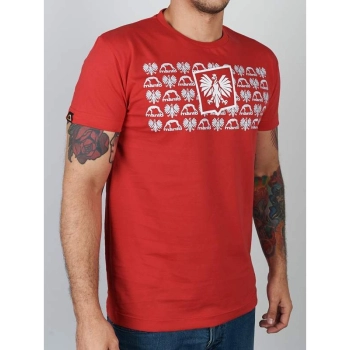 MANTO T-Shirt Herb Polska - Koszulka Czerwona