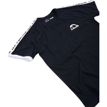 MANTO T-Shirt Stripe Black - koszulka czarna