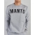 MANTO Crewneck ARC Bluza Szara (jasny melanż)