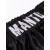 MANTO Spodenki Muay Thai Dual Czarno-Srebrne