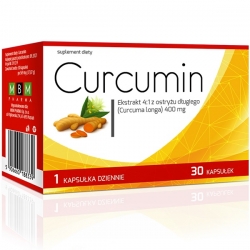 MBM Pharma Curcumin - Kurkumina Ekstrakt 4:1 400 mg 30 kaps.