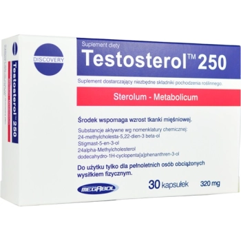Megabol Testosterol 250 – booster testosteronu 30 kapsułek
