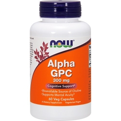 Now Foods Alpha GPC 300 mg 60 weg. kaps.