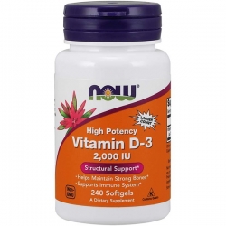 NOW Foods Vitamin D-3 - witamina D3 2000 iu 240 kaps.
