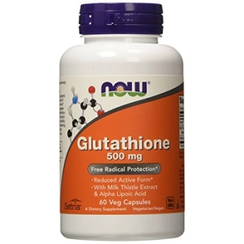 NOW Foods Glutathione 500mg 60 weg. kaps.