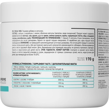 OstroVit BCAA 1000 mg 150 kaps.