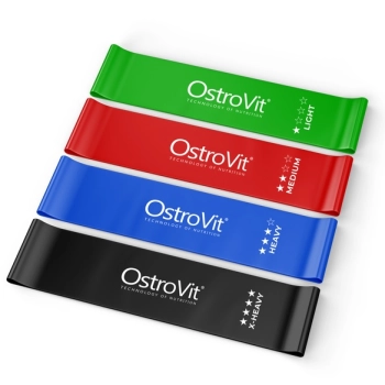 OstroVit Gumy Treningowe Mini Band zestaw 4 szt