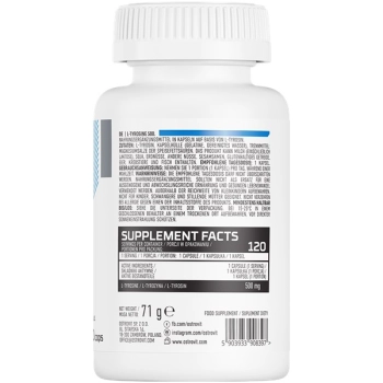 OstroVit L-Tyrosine - L-Tyrozyna 500 mg 120 kaps.
