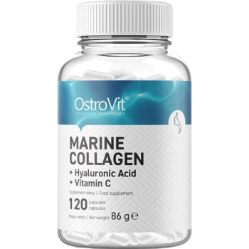 OstroVit Kolagen Morski + Kwas Hialuronowy + Witamina C 120 kaps.